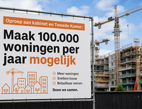 Oproep aan kabinet en Tweede Kamer: ‘Maak 100.000 woningen per jaar mogelijk’
