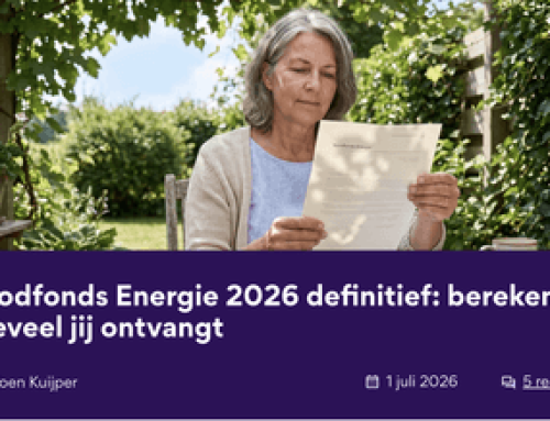 Noodfonds Energie 2026 definitief: bereken hoeveel jij ontvangt